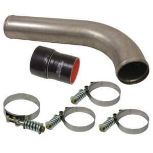Dodge Ram Intercooler Intake Pipe - BD Diesel - Includes Intake Pipe/Boots/Clamps - Black - `07-`09 Dodge Ram Intercooler Intake Pipe - BD Diesel - Includes Intake Pipe/Boots/Clamps - Black - `07-`09